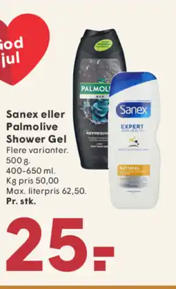 SPAR Sanex eller Palmolive Shower Gel tilbud
