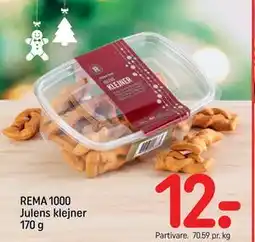 REMA 1000 REMA 1000 Julens klejner 170 g, DKK 12 tilbud