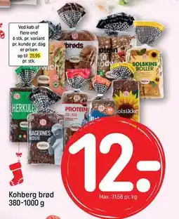 REMA 1000 Kohberg brød 380-1000 g, DKK 12 tilbud