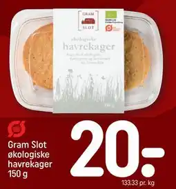 REMA 1000 Gram Slot økologiske havrekager 150 g, DKK 20 tilbud