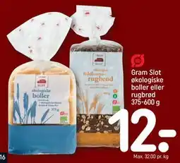 REMA 1000 Gram Slot økologiske boller eller rugbrød 375-600 g, DKK 12 tilbud