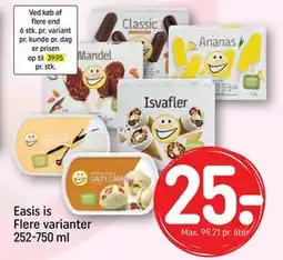 REMA 1000 Easis is Flere varianter 252-750 ml, DKK 25 tilbud