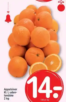 REMA 1000 Appelsiner Kl. l, udenlandske 2 kg, DKK 14 tilbud