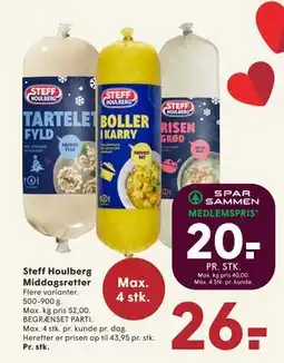 SPAR Steff Houlberg Middagsretter, DKK 26, App-pris tilbud