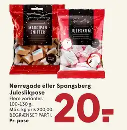SPAR Nørregade eller Spangsberg Juleslikpose, DKK 20 tilbud