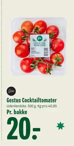 Min Købmand Gestus Cocktailtomater, DKK 20 tilbud