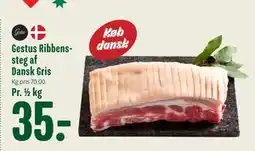 Min Købmand Gestus Ribbenssteg af Dansk Gris, DKK 35 tilbud