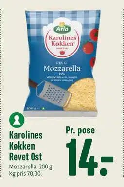 Min Købmand Karolines Køkken Revet Ost, DKK 14 tilbud