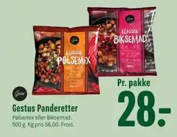 Min Købmand Gestus Panderetter, DKK 28 tilbud