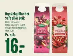 Min Købmand Rynkeby Blandet Saft eller Drik, DKK 16 tilbud