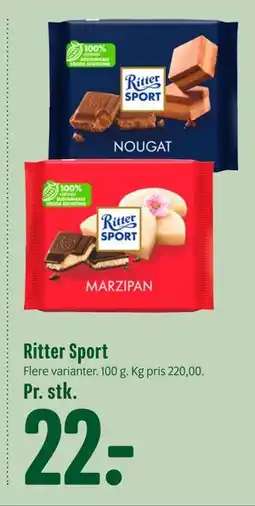 Min Købmand Ritter Sport, DKK 22 tilbud
