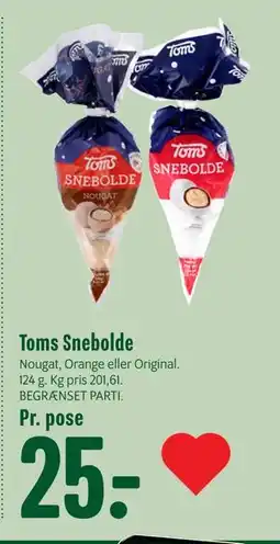 Min Købmand Toms Snebolde, DKK 25 tilbud