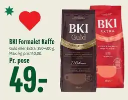 Min Købmand BKI Formalet Kaffe, DKK 49 tilbud