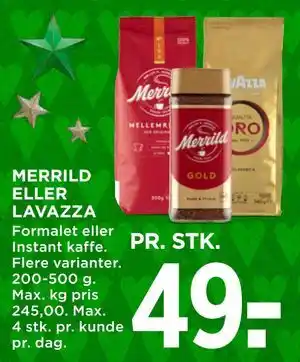 MERRILD ELLER LAVAZZA, DKK 49