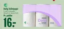 Min Købmand Daily Toiletpapir, DKK 16 tilbud
