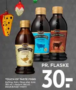 MENY TOUCH OF TASTE FOND, DKK 30 tilbud