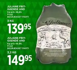 MENY JULIANE FRITGÅENDE AND, DKK 149.95 tilbud