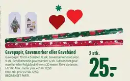 Min Købmand Gavepapir, Gavemærker eller Gavebånd, DKK 25 tilbud