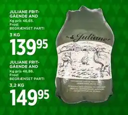 MENY JULIANE FRITGÅENDE AND, DKK 139.95 tilbud