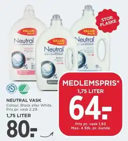 MENY NEUTRAL VASK, DKK 80, Medlemspris tilbud