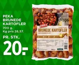 MENY PEKA BRUNEDE KARTOFLER, DKK 20 tilbud