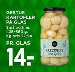 MENY GESTUS KARTOFLER PÅ GLAS, DKK 14 tilbud