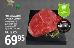 MENY FREYGAARD OKSEKLUMP, DKK 69.95 tilbud