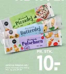 MENY GESTUS FÆRDIG DEJ, DKK 10 tilbud