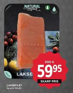 MENY LAKSEFILET, DKK 59.95 tilbud