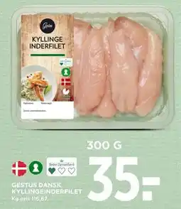 MENY GESTUS DANSK KYLLINGEINDERFILET, DKK 35 tilbud