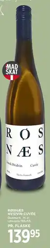 MENY RØSNÆS HVIDVIN CUVÉE, DKK 139.95 tilbud