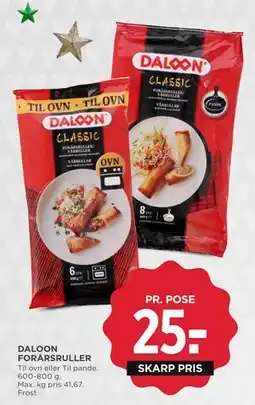 MENY DALOON FORÅRSRULLER, DKK 25 tilbud