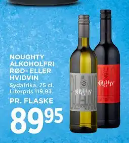 MENY NOUGHTY ALKOHOLFRI RØD- ELLER HVIDVIN, DKK 89.95 tilbud
