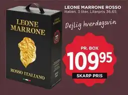 MENY LEONE MARRONE ROSSO, DKK 109.95 tilbud
