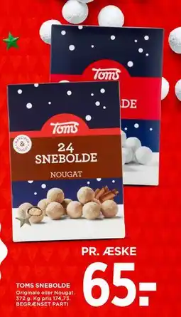 MENY TOMS SNEBOLDE, DKK 65 tilbud