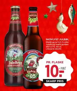 MENY SKOVLYST JULEØL, DKK 10 tilbud