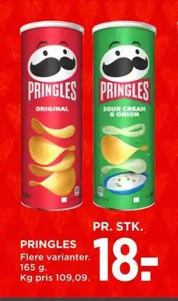 MENY PRINGLES, DKK 18 tilbud