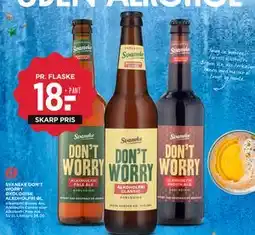 MENY SVANEKE DON’T WORRY ØKOLOGISK ALKOHOLFRI ØL, DKK 18 tilbud