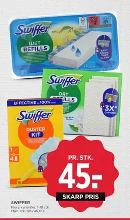 MENY SWIFFER, DKK 45 tilbud