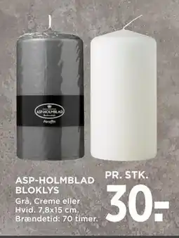 MENY ASP-HOLMBLAD BLOKLYS, DKK 30 tilbud