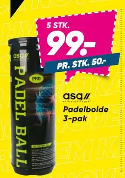 Bilka Padelbolde 3-pak, DKK 99 tilbud
