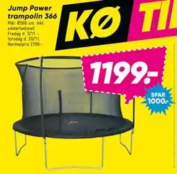 Bilka Jump Power trampolin 366, DKK 1199 tilbud