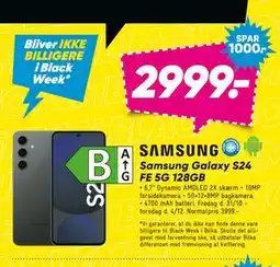 Bilka Samsung Galaxy S24 FE 5G 128GB, DKK 2999 tilbud