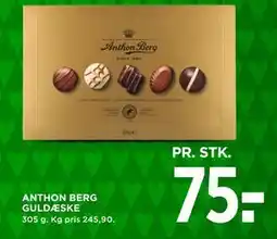 MENY ANTHON BERG GULDÆSKE, DKK 75 tilbud
