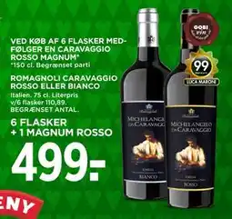MENY ROMAGNOLI CARAVAGGIO ROSSO ELLER BIANCO, DKK 499 tilbud