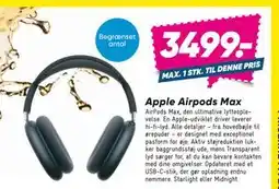 Bilka Apple Airpods Max, DKK 3499 tilbud