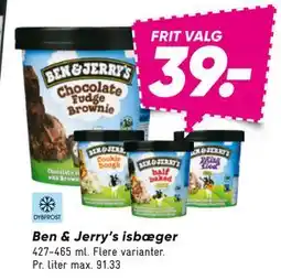 Bilka Ben & Jerry’s isbæger, DKK 39 tilbud
