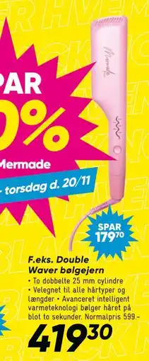 Bilka Double Waver bølgejern, DKK 419.3 tilbud