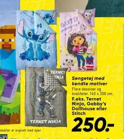 Bilka Sengetøj med kendte motiver, DKK 250 tilbud