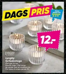 Bilka Lyngby fyrfadsstage, DKK 12 tilbud